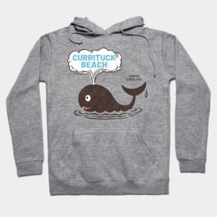 Currituck Beach, NC Summertime Vacationing Whale Spout Hoodie